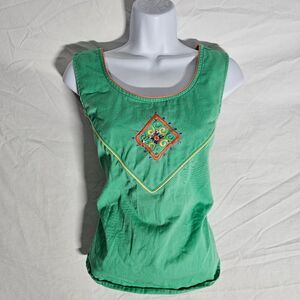 Vintage 90s green indie fairy structured blouse